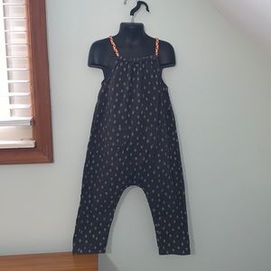 Art Class 3T sleeveless jumpsuit- grey and green